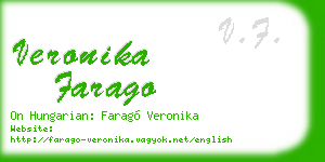 veronika farago business card