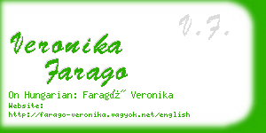 veronika farago business card